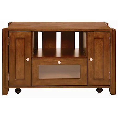 38 Inch Entertainment Console with Open Storage
